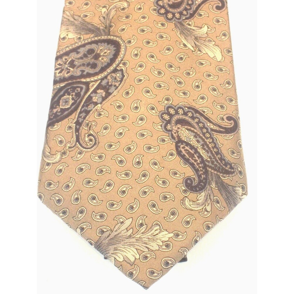 Johnny Carson 100%  Silk Geometric Design Necktie